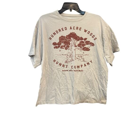 Disney Winnie The Pooh Hundred Acre Woods Hunny Company Beige T Shirt Small - Picture 1 of 4